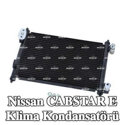 NRF Klima kondansatörü EASY FIT, conta halkası ile, azot dolgulu — Nissan Cabstar E