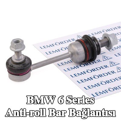 LEMFÖRDER Arka aks sol stabilizatör kolu, Arka Aks Sağ, aksesuarlarla — 2003 BMW 6 Series