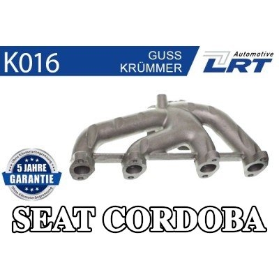 LRT مشعب العادم مع أجزاء التثبيت — 1993 SEAT Cordoba