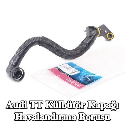 TOPRAN Silindir kafası kapağından emme borusuna giden külbütör kapağı havalandırma borusu, hızlı bağlantı elemanlı, ısı kalkanı borulu, conta halkası ile — Audi Tt
