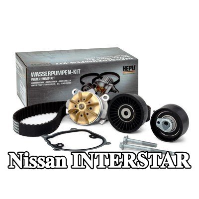 HEPU مجموعة مضخة المياه وحزام التوقيت عدد الأسنان: 89, Width: 25mm — Nissan Interstar