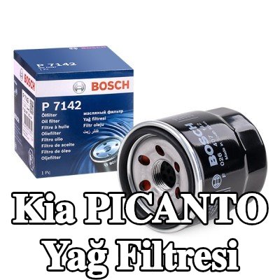 BOSCH Tek çek valflı yağ filtresi — 2004 Kia Picanto