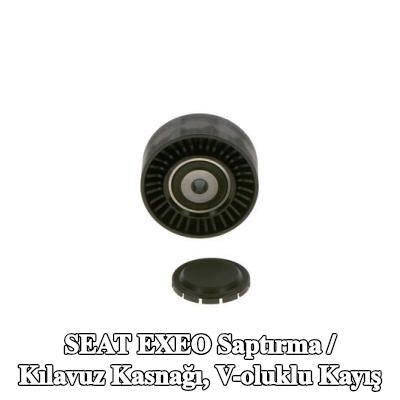 BOSCH Saptırma / kılavuz kasnağı, V-ribbed belt Ø: 70mm — SEAT Exeo