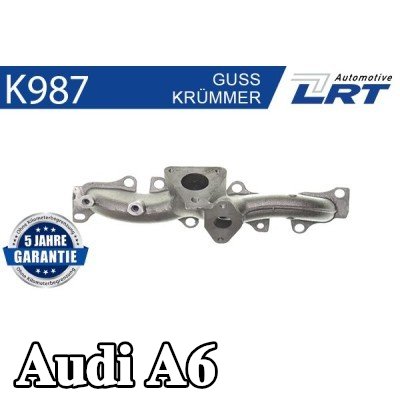 LRT مشعب العادم مع أجزاء التثبيت — Audi A6