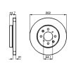 BOSCH Fren diski Dış Çap: 262mm, Havalandırmalı, içten havalandırmalı, Yağlanmış, cıvata/vida ile — Honda Insight (9)