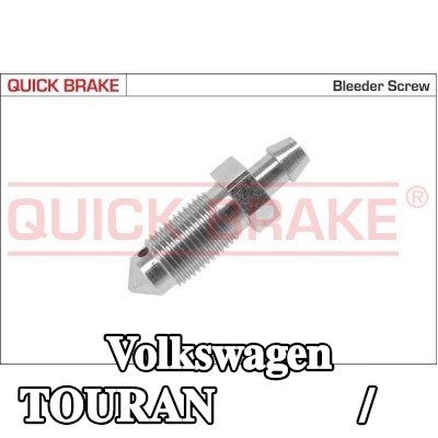 QUICK BRAKE برغي/صمام التهوية — Volkswagen Touran