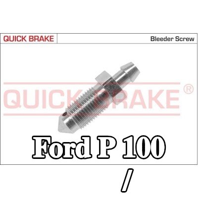 QUICK BRAKE برغي/صمام التهوية — Ford P 100