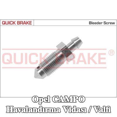 QUICK BRAKE Havalandırma vidası / valfi — Opel Campo