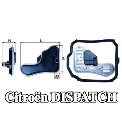 MAHLE مجموعة مرشح ناقل الحركة الأوتوماتيكي مع حشية/سداد — Citroën Dispatch