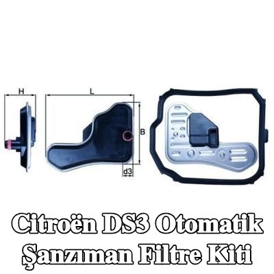 MAHLE Conta/sızdırmazlık elemanı içeren otomatik şanzıman filtre kiti — Citroën Ds3