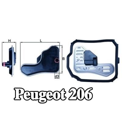 MAHLE مجموعة مرشح ناقل الحركة الأوتوماتيكي مع حشية/سداد — Peugeot 206