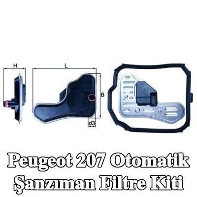 MAHLE Conta/sızdırmazlık elemanı içeren otomatik şanzıman filtre kiti — Peugeot 207