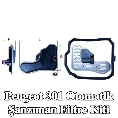 MAHLE Conta/sızdırmazlık elemanı içeren otomatik şanzıman filtre kiti — Peugeot 301