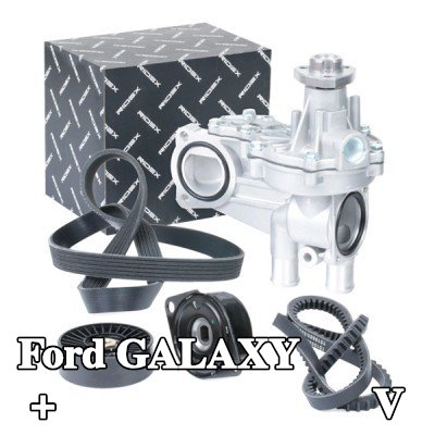 RIDEX مضخة الماء + مجموعة الحزام المضلع على شكل V — Ford Galaxy