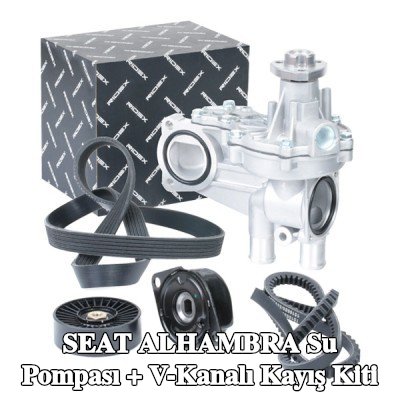 RIDEX Su Pompası + V-Kanalı Kayış Kiti — 2000 SEAT Alhambra