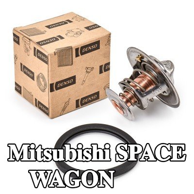 DENSO ثرموستات 82°C, مع حشيات/مانعات تسرب — Mitsubishi Space Wagon