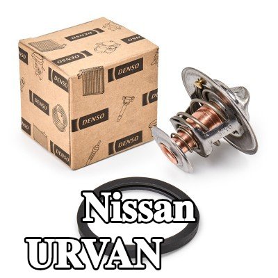 DENSO ثرموستات 82°C, مع حشيات/مانعات تسرب — 1997 Nissan Urvan