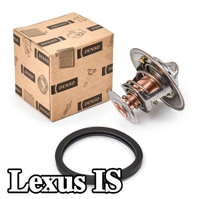 DENSO ثرموستات 82°C, مع حشيات/مانعات تسرب — 2012 Lexus Is