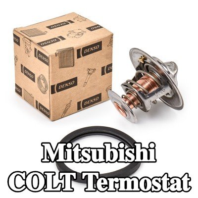 DENSO Termostat 82°C, conta/sızdırmazlık elemanları ile — 2002 Mitsubishi Colt