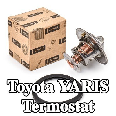 DENSO Termostat 82°C, conta/sızdırmazlık elemanları ile — 2011 Toyota Yaris