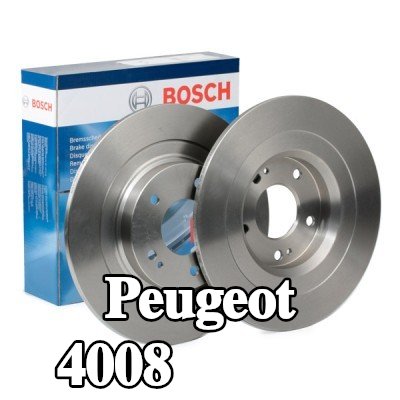 BOSCH القطر الخارجي لقرص المكابح: 302mm, صلب, مشحم — Peugeot 4008