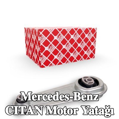 FEBI BILSTEIN Motor yatağı, arka, Elastomer — 2012 Mercedes-Benz Citan