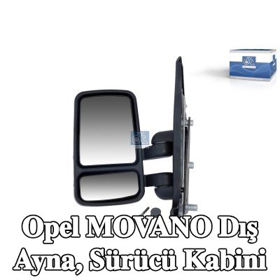 DT Spare Parts Dış ayna, sürücü kabini — Opel Movano