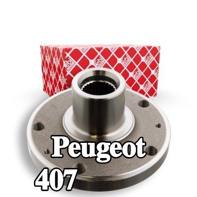 FEBI BILSTEIN محور العجلة المحور الأمامي الأيسر, المحور الأمامي الأيمن, بدون محمل عجلة — Peugeot 407