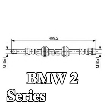 BOSCH خرطوم الفرامل 455mm — BMW 2 Series