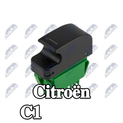 NTY مفتاح نافذة أمامي أيسر, أمامي أيمن — 2012 Citroën C1