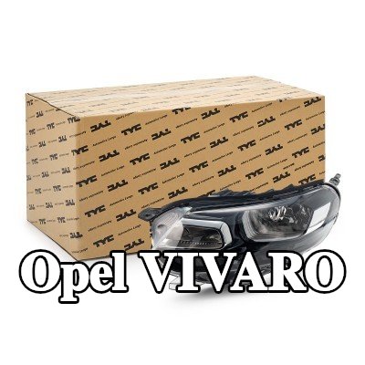TYC المصباح الأمامي الأيسر, H7/H1, W21W, مع محرك كهربائي — Opel Vivaro
