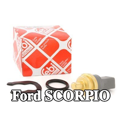FEBI BILSTEIN مستشعر, مستشعر درجة حرارة سائل التبريد مع حشية/مانع تسرب, مع زنبرك تثبيت — 1990 Ford Scorpio