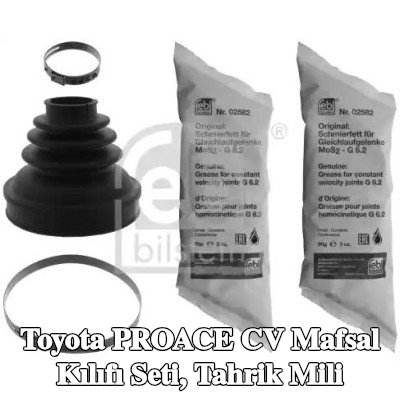 FEBI BILSTEIN CV kılıf kiti, tahrik mili Ön Aks Sol, şanzıman tarafında, Kauçuk — Toyota Proace