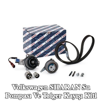 BOSCH Su pompası ve triger kayışı kiti Diş Sayısı: 145, Width: 25mm — 2012 Volkswagen Sharan