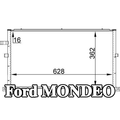 MAHLE مكثف تكييف الهواء بدون مجفف — 2002 Ford Mondeo