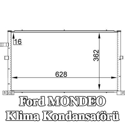 MAHLE Kurutucusuz klima kondansatörü — 2000 Ford Mondeo