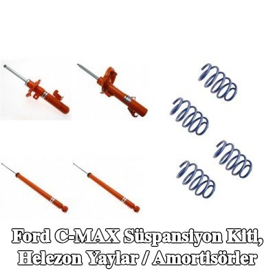 KONI Süspansiyon kiti, helezon yaylar / amortisörler Ön Aks, Arka Aks — Ford C-max