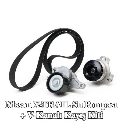SKF Su Pompası + V-Yivli Kayış Kiti contalı/sızdırmaz — 2012 Nissan X-trail