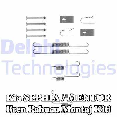 DELPHI Fren pabucu montaj kiti — Kia Sephia / Mentor
