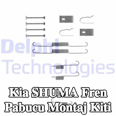 DELPHI Fren pabucu montaj kiti — Kia Shuma