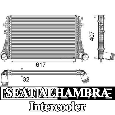 MAHLE Intercooler — SEAT Alhambra