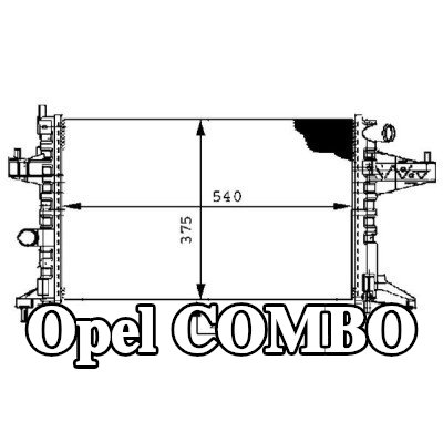 MAHLE مبرد المحرك — 2003 Opel Combo