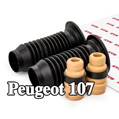 KYB طقم غطاء الغبار, طقم حماية ممتص الصدمات, المحور الأمامي — Peugeot 107