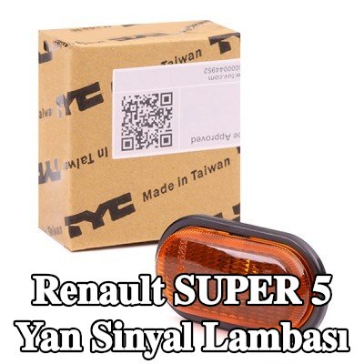 TYC Yan sinyal lambası her iki taraf, yan montaj, Turuncu, ampul yuvası olmadan — Renault Super 5