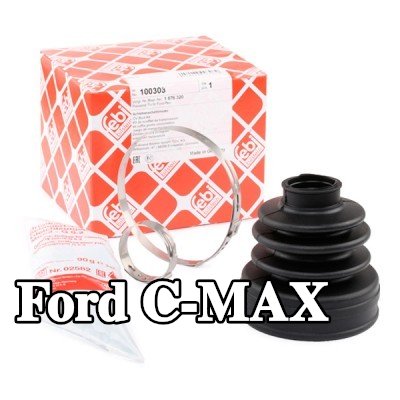 FEBI BILSTEIN طقم غطاء مفصل CV, عمود الإدارة على جانب ناقل الحركة, مطاط — 2010 Ford C-max