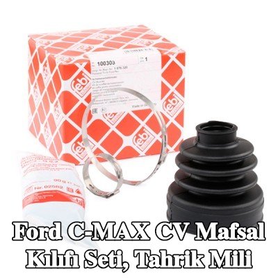 FEBI BILSTEIN CV kılıf kiti, tahrik mili şanzıman tarafı, Kauçuk — 2010 Ford C-max