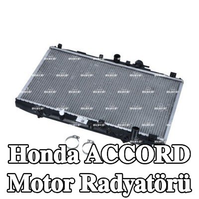 NRF Motor radyatörü Alüminyum, montaj parçaları ile — 2002 Honda Accord
