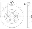 HELLA Fren diski PRO, Outer Diameter: 300mm, içten havalandırmalı, Kaplamalı, tekerlek yatağı olmadan, tekerlek göbeği olmadan, tekerlek saplamaları olmadan — Honda S2000 (4)
