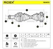 RIDEX Tahrik mili A1, Arka Aks her iki taraf, 615mm — 2000 BMW 5 Series (2)