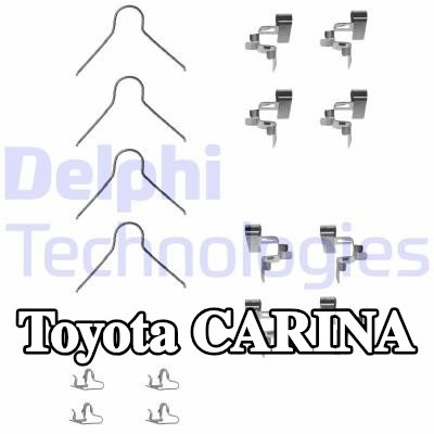 DELPHI طقم تركيب وسادات الفرامل — 1990 Toyota Carina